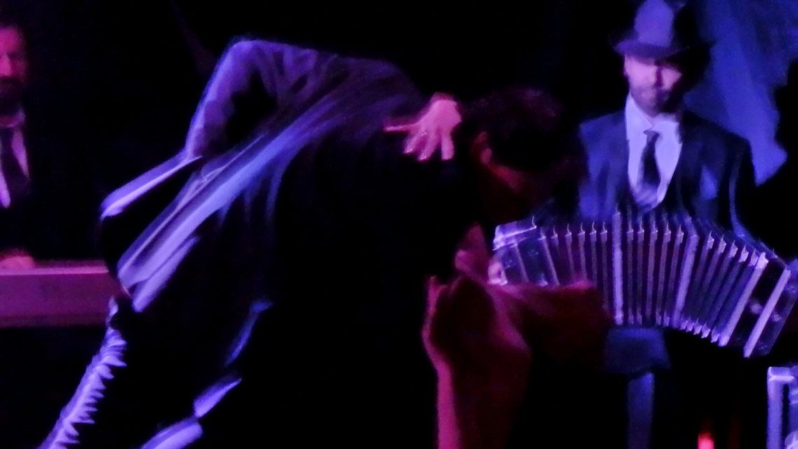 Durante el Show Perfume de Tango