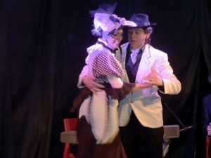 Durante el Show Perfume de Tango