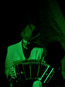 Durante el Show Perfume de Tango